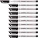 STABILO - Uitwisbare marker - OHPen universal - F-Punt 0.7 mm - 10 Stuks - Zwart