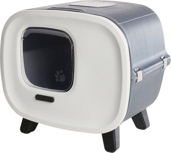 Savic Mira De Luxe Kattenbak - Antraciet - 55.5 x 44 x 49.5 cm