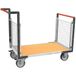 Fimm Plateauwagen rechthoek wiel met 3 gaaswanden 1075 mm 500 kg