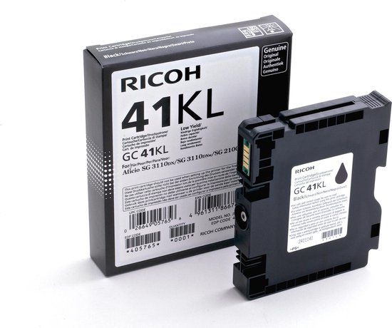 Ricoh GC-41KL Zwart Inktcartridge - 405765