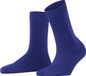 FALKE ClimaWool eenkleurig wol lyocell sokken dames blauw - maat 37-38