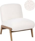 Beliani NIVA - Fauteuil - Off-white - Bouclé