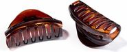 Pinza Inca Hair clips Inca Pinza Grande Brown 2 Units