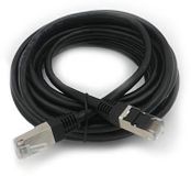 Câble RJ45, Cat.6, F/UTP, blindé, cuivre, droit, noir, 5 mètres