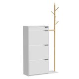 Vicco Ivo Schoenenkast – 90 x 181.5 cm met 3 vakken, 1 lade Wit