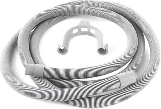 Nedco Afvoerslang + bocht voor Wasmachine - 19-22mm - 1.5m - Grijs
