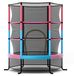 Trampoline avec filet de sécurité, diamètre 165 cm, poids maximum 135 kg, adapté aux enfants à partir de 3 ans