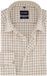Olymp Chemise carreaux marron manches longues coton Regular Fit hommes EU42