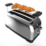Cecotec Toastin' time 1500 4-slice toaster 1500W Stainless Steel