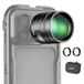 NEEWER 2x converter met 200mm & 300 mm macrolenzen alleen voor telefoon camera telelens, 7 elementen in 5 groepen, 17 mm draad compatibel met iPhone Android Samsung Xiaomi telefoonkooi/hoes, LS-79