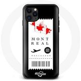 Maniacase Hoesje voor iPhone 11 Pro Max Vliegticket Montréal