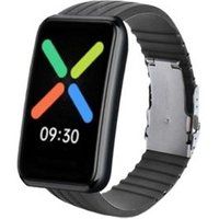 Armband SZSMART Verstelbare siliconen met streep voor Oppo Watch Free grijs