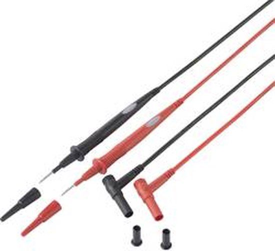 Voltcraft MS-7 Veiligheidsmeetsnoer 1.00 m Zwart, Rood