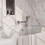 Brauer Brushed Carving Thermostatische Inbouw Badkraan Badvulcombinatie