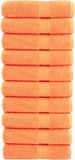 vidaXL Badhanddoeken SOLUND 10 st 600 g/m² 70x140 cm oranje