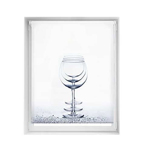 Blindecor Easy Jaloezie zonder boren, bedrukt, lichtdoorlatend, kristal, 120x150cm