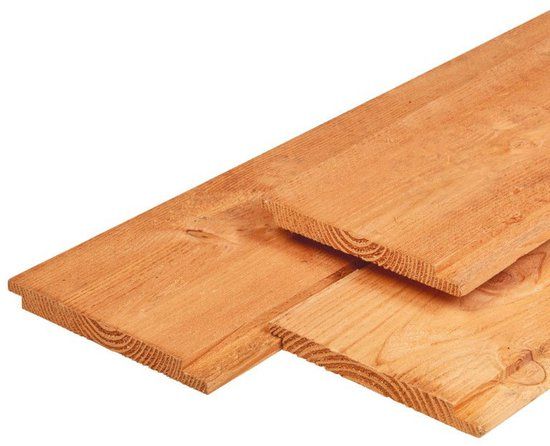 Merkloos Tuindeco Wisselsponning Red Class Wood 1,8x19,5x500 cm