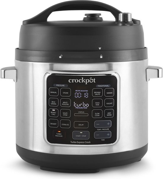 CrockPot Express Pot Turbo 7 kookprogramma's 5,6 liter Multicooker