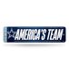 Rico Industries NFL Football Dallas Cowboys Metal Street Sign 4" x 15" Home Décor - Bedroom - Office - Man Cave
