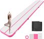 StarTech Latios Opblaasbare gymnastiekmat - Airtrack 600 x 100 x 10 cm - Antislipoppervlak - Voor training, wedstrijden en yoga - 600W elektrische luchtpomp - Reparatieset en draagtas - Roze