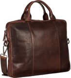 LEONHARD HEYDEN Leren business tas met laptopvak Roma RV-Aktenmappe Slim 1 Fach 5366 Braun donkerbruin