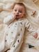 VERTBAUDET Geborduurde kerstpyjama voor baby's van fluweel ecru