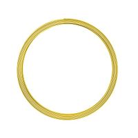 Vaessen Creative Aluminiumdraad Plat 5 m x 1 mm x 5 mm Sunny Yellow (Geel)