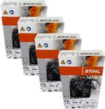 Stihl 4x 3/8" Rapid Super (RS) chaîne de scie 63 cm 3/8" 1.6 mm 4 pièces