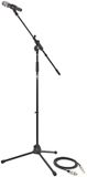 Gear4music Zangmicrofoon met Boomarm Standaard en Kabel