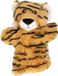 Nature Planet Pluche handpop - Tijger dier - 22 cm