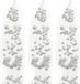 Decoris guirlande boules de neige - blanc - 78 cm