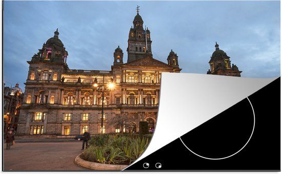 KitchenYeah® Inductie beschermer 77x51 cm - Glasgow - Plein - Schotland - Inductie beschermer