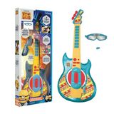 LEXIBOOK Despicable Me Minions Elektronische gitaar met microfoon en bril om met stijl te zingen, 2 speelmodi, Demo liedjes, Lichteffecten, Geel/blauw, K260DESLXB