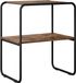 vidaXL Wandtafel Gerookt eiken 60 x 42,5 x 70 cm Bewerkt hout