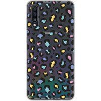 1001 coques Samsung Galaxy A70 Siliconen hoesje Leopard kleur