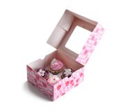 Ibili Cadeaudoos Papier Roze, Rood, Wit 160 x 160 x 75 mm