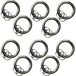 Basi 0006-0155 4026434178838 Porte-clés Gris (mat), Noir 10 pièce(s)
