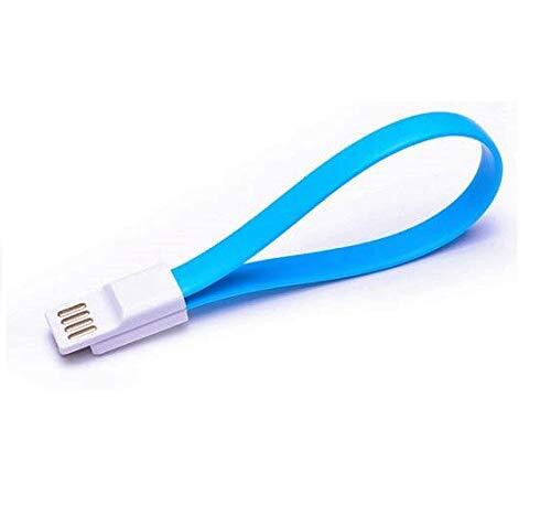 Shot Case Mini-kabel, magnetisch, voor iPhone 11, oplader, USB, voor Apple magneet, sleutelhanger, 25 cm, blauw