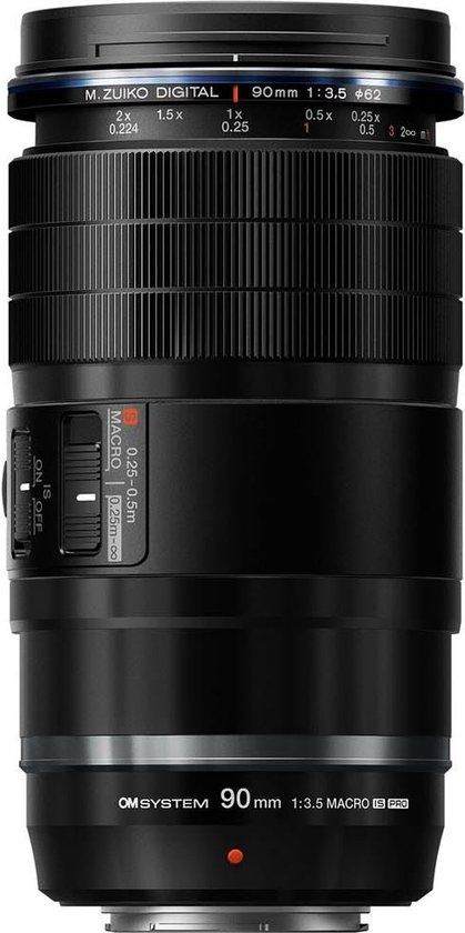 OM SYSTEM M.Zuiko Digital ED 90 mm f/3.5 Macro IS PRO - Portretlens - Olympus