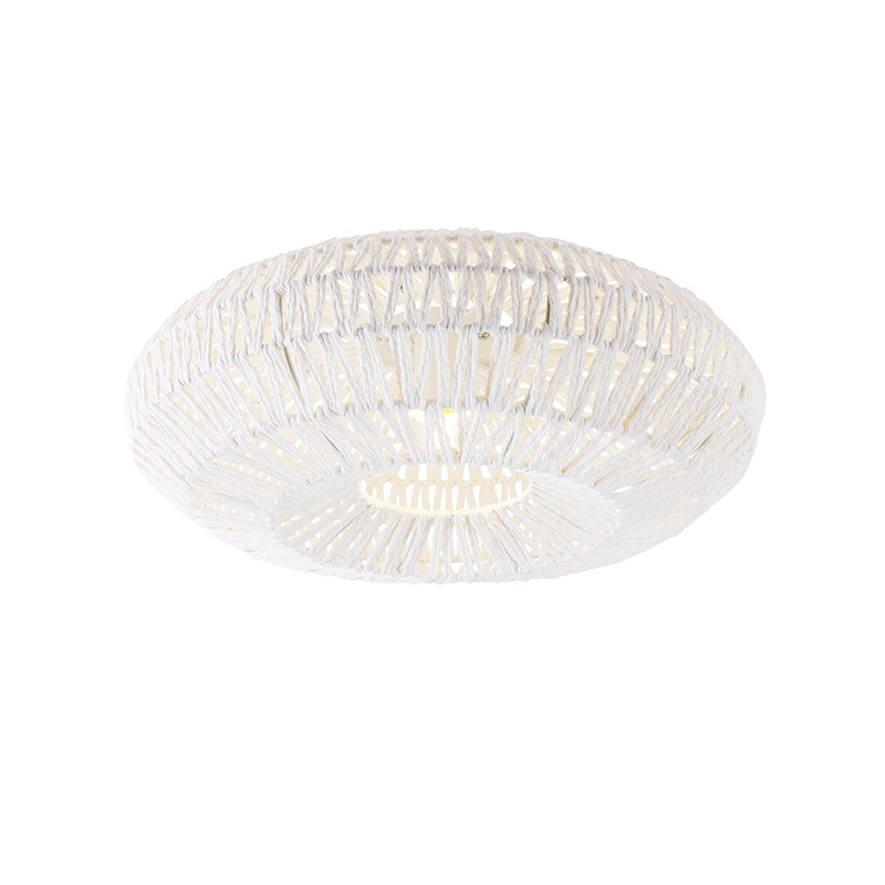 QAZQA Retro plafondlamp wit 50 cm - Lina