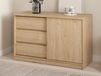 Commode NARIBA 1 porte 3 tiroirs chêne jackson