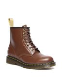 Dr. Martens Uniseks laarzen met 8 ogen, Brown Norfolk Flat Brown Borg Fleece