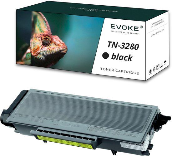 Evoke TN3280 Toner Compatible met Brother HL-5340D HL-5350DN DCP-8070D Zwart