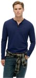 Superdry Classic Essential Grandad Top Heren L Rich Navy