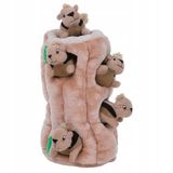 Outward Hound Hide A Squirrel - Hondenspeeltje - speelgoedpuzzel - pluche - bruin - XL