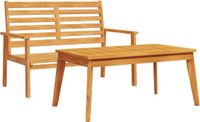 vidaXL Tuinset - Massief Acaciahout - Bruin
