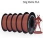 PLA filament d'imprimante 3D mat - PLA 1,75 mm - Surface mate - Effet givré - 343 mètres de long - Emballé sous vide
