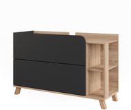 Vicco Karen Wastafelonderkast – 100 x 65 cm met 2 laden Sonoma/antraciet