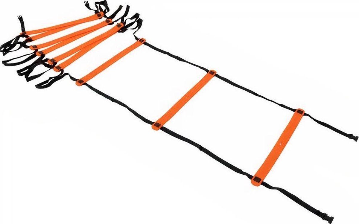 Precision Trainingsladder Neo 400 X 51 Cm Nylon Zwart/oranje