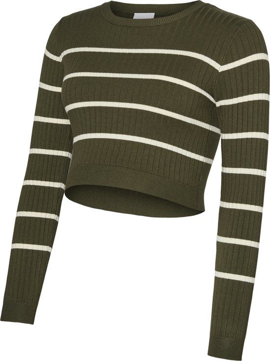 MAMALICIOUS - MLNEWSIV L/S CROP KNIT TOP NOOS - Dames - Gebreide truien